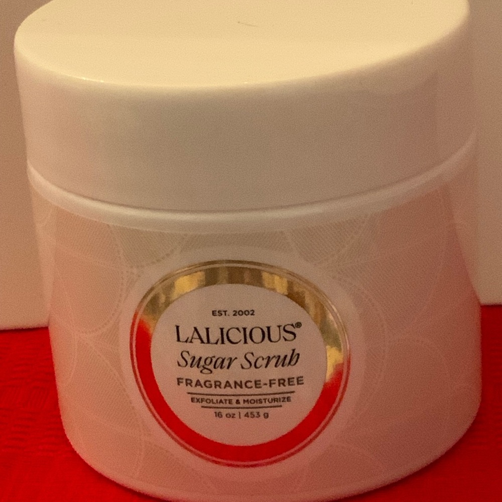 Lalicious Sugar Scrub - Fragrance-Free, 16oz